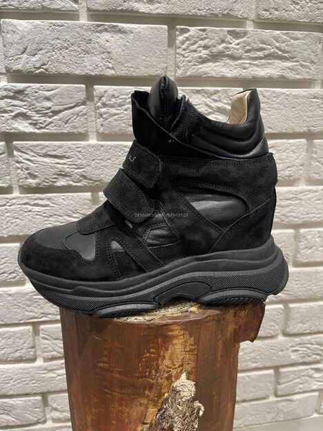 BY O LA LA! BUTY SNEAKERSY CZARNE