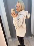 BY O LA LA! BLUZA Z ODPINANYMI USZAMI ŚMIETANA - 7