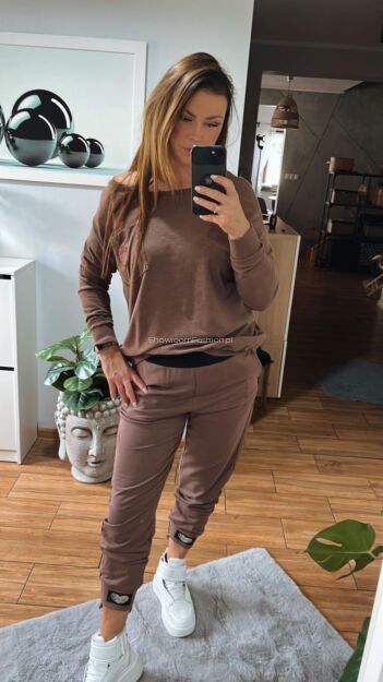 BY O LA LA ! SPODNIE DRESOWE SERDUSZKA CZEKOLADA/CZERŃ
