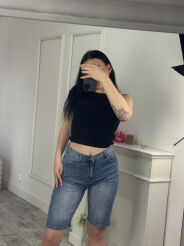 BY O LA LA! SPODENKI JEANSOWE CLOVER NIEBIESKIE