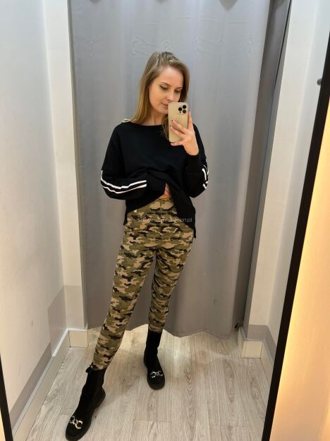 BY O LA LA !  LEGGINSY HIGH WAIST MORO