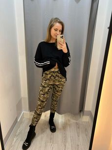 BY O LA LA !  LEGGINSY HIGH WAIST MORO