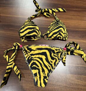 LA MILLA BIKINI KOSTIUM KĄPIELOWY ZEBRA ŻÓŁTO/CZARNY